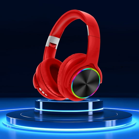 YaChu New Gaming Headset for PS4 PC Xbox One PS5, Noise Cancelling Headphones with Mic, LED Light, Bass Surround, Soft Memory Earmuffs