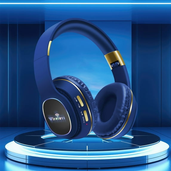 YaChu New Gaming Headset for PS4 PC Xbox One PS5, Noise Cancelling Headphones with Mic, LED Light, Bass Surround, Soft Memory Earmuffs