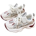 thumbnail image 1 of YaEYa Kids Mesh Athletic Dad Sneakers, Hook-and-Loop Strap Casual Walking Shoes, Breathable Upper, Non Rubber Sole for Boys Little Kids, 1 of 10