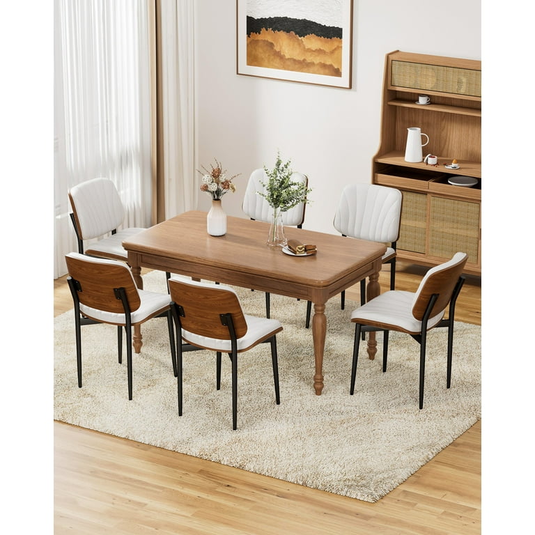 Mid century dining chairs set of 6 outlet