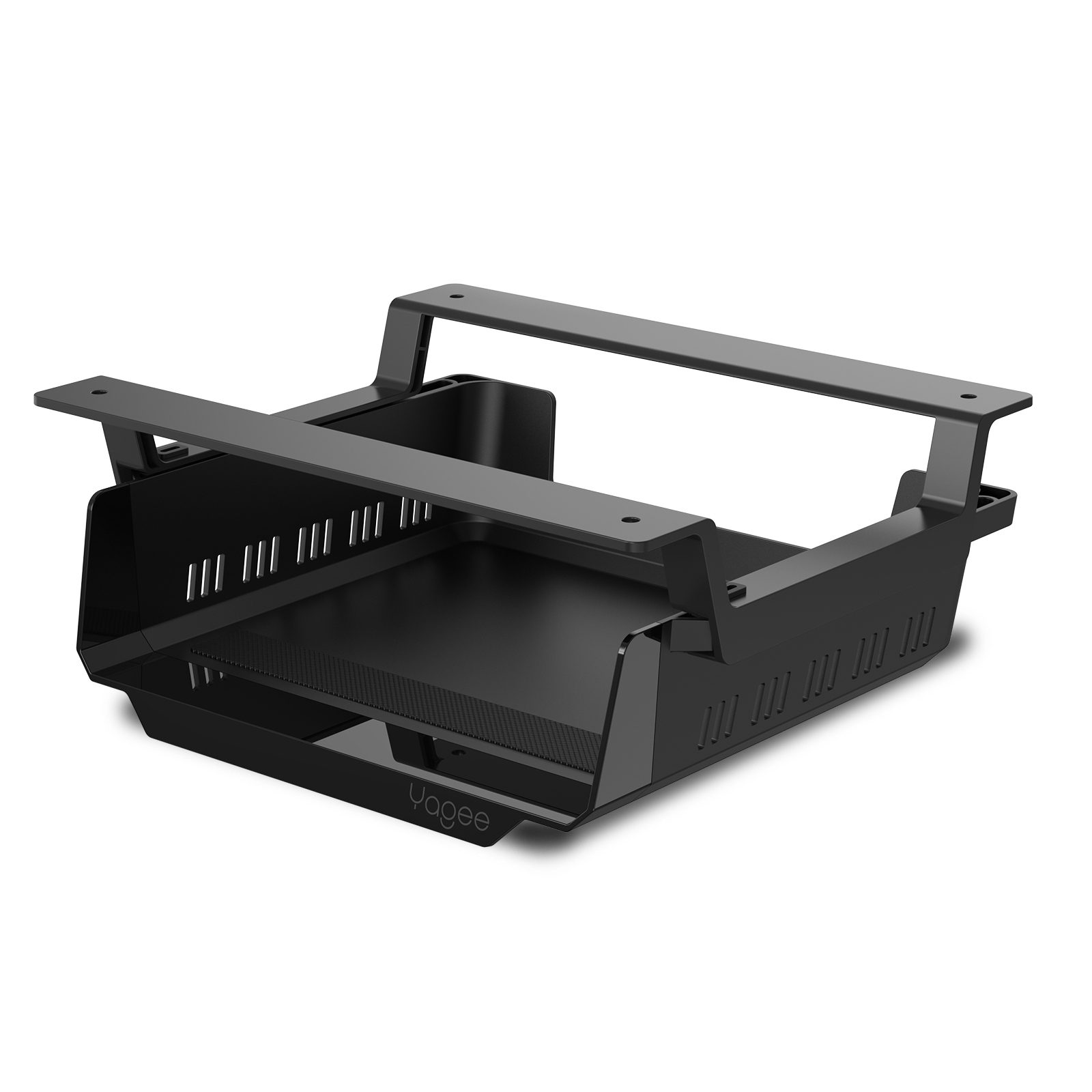 Postit Note Holder with Photo Frame, Black, Black