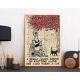 thumbnail image 1 of YaHaku A Woman Cannot Survive On Knitting Alone She Also Needs A Cat Poster, Cat Lovers Gift, Knitting Lovers Poster, 1 of 3