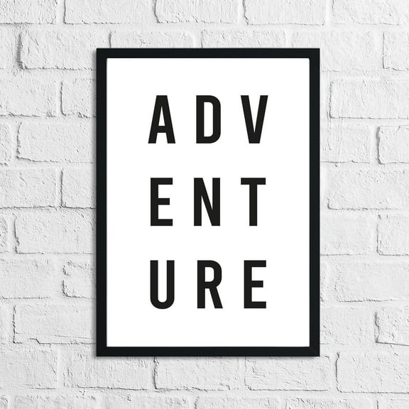 YaHaku Adventure Travel Inspirational Wall Decor Quote Poster