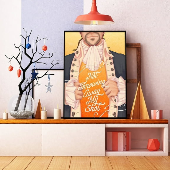 YaHaku Alexander Hamilton Quote Poster, Hamilton Musical Poster, Hamilton Broadway Poster, I Am Not Throwing Away My Shot Vintage Poster