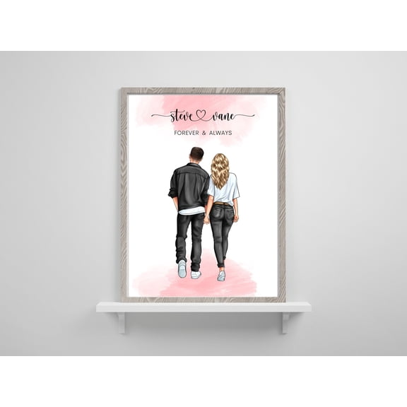 YaHaku Custom Couples Gift for Valentine's Day Gift For Him Couples 1st Date Gift Couple Anniversary Gift Personalised Engagement Gift for Her