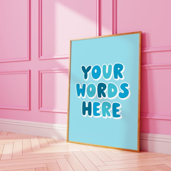 YaHaku Custom Quote Wall Art: Personalized Typography Print
