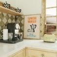 thumbnail image 1 of YaHaku Espresso Yourself Poster – Funny Coffee Quote Wall Art, Moka Pot Kitchen Print, 1 of 3