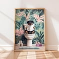 thumbnail image 1 of YaHaku Funny Rottweiler Puppy Toilet Poster: Bathroom Wall Art, 1 of 3