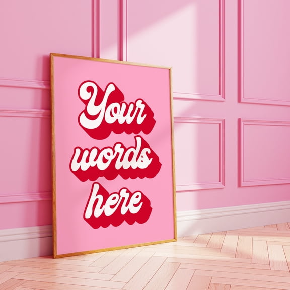 YaHaku Groovy custom quote | personalised wall print | customised art | typography