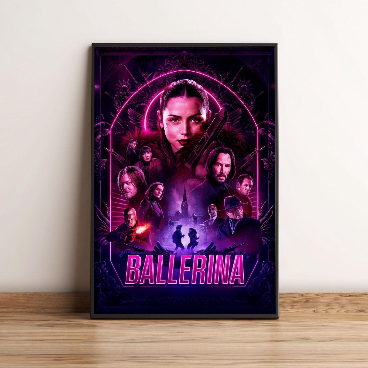 YaHaku John Wick Ballerina Cinematic Movie Poster Ana De Armas Action yahaku-john-wick-ballerina-cinematic-movie-poster-ana-de-armas-action