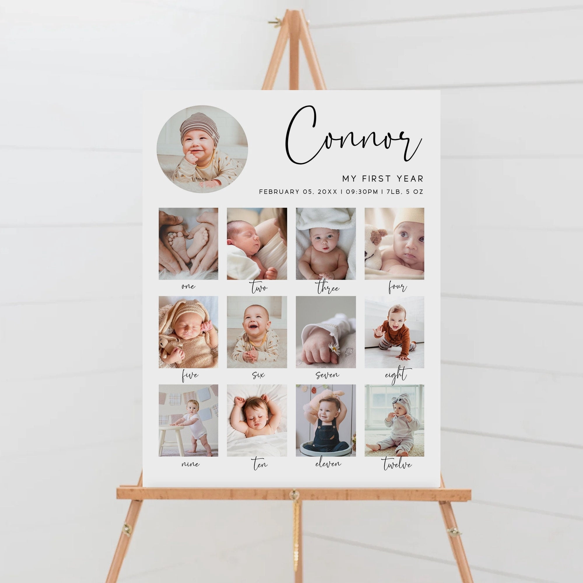 YaHaku Milestone Birthday Sign, First Birthday Photo Sign, 1st Birthday ...