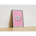 thumbnail image 1 of YaHaku Personalised Quote Art | Custom Wall Print | Bespoke Typography Decor | Your Text In 3d, 1 of 3