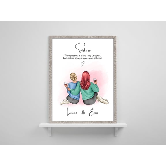 YaHaku Personalised Sisters Gift Custom Sister Birthday Gift For Her Custom Birthday gift for sister Birthday Present for cousin