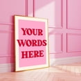 thumbnail image 1 of YaHaku Rectangular custom quote | personalised wall print | customised art | typography, 1 of 3