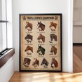 thumbnail image 1 of YaHaku Triple Crown Champions Horse Knowledge Poster, Vintage Horse Racing Wall Art, Educational Home Decor for Equestrian and Racing Enthusiasts, 1 of 3