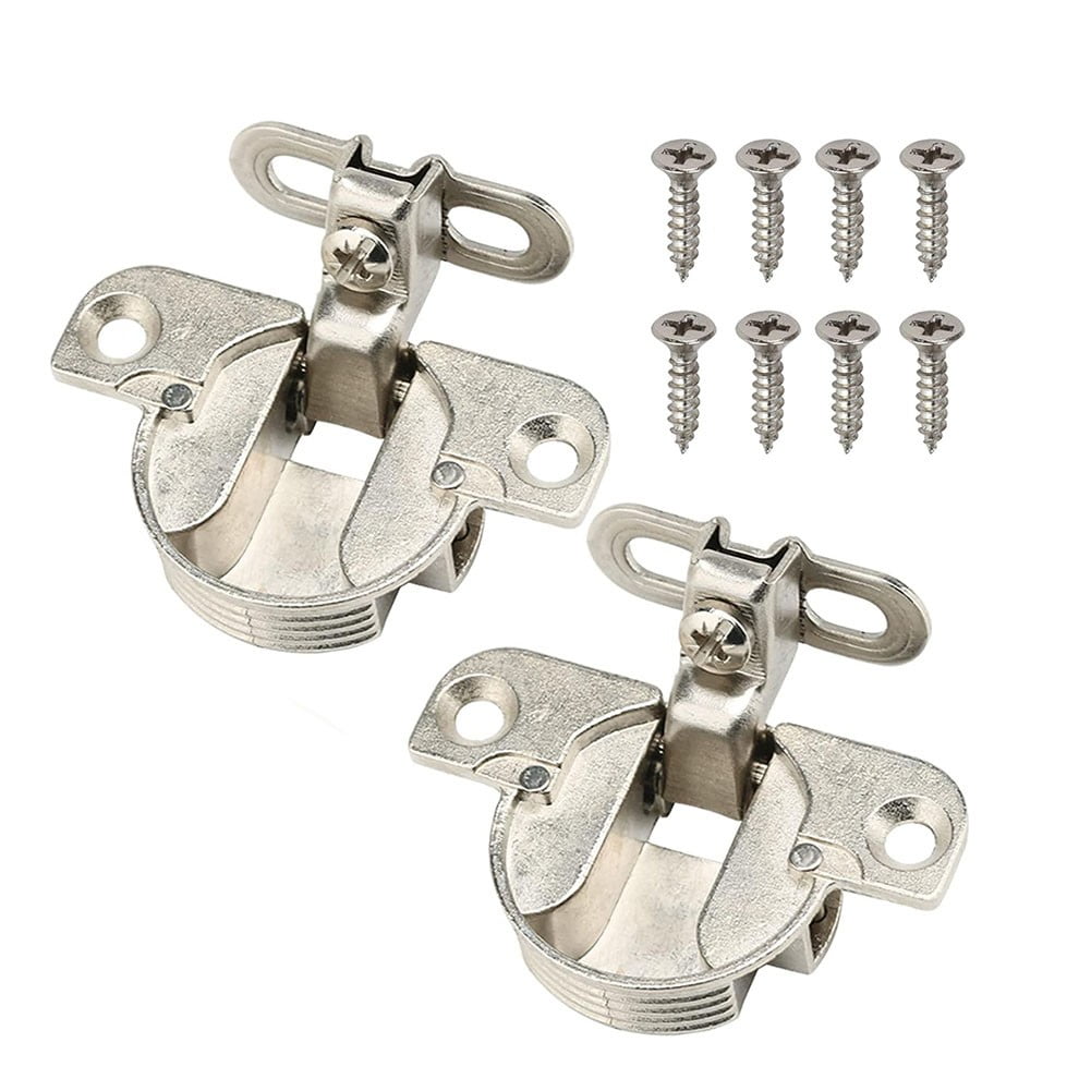 YaSaLy 2x 97° Hinge 35 Cup Inner Sliding Door Hinge Side Panel Flat