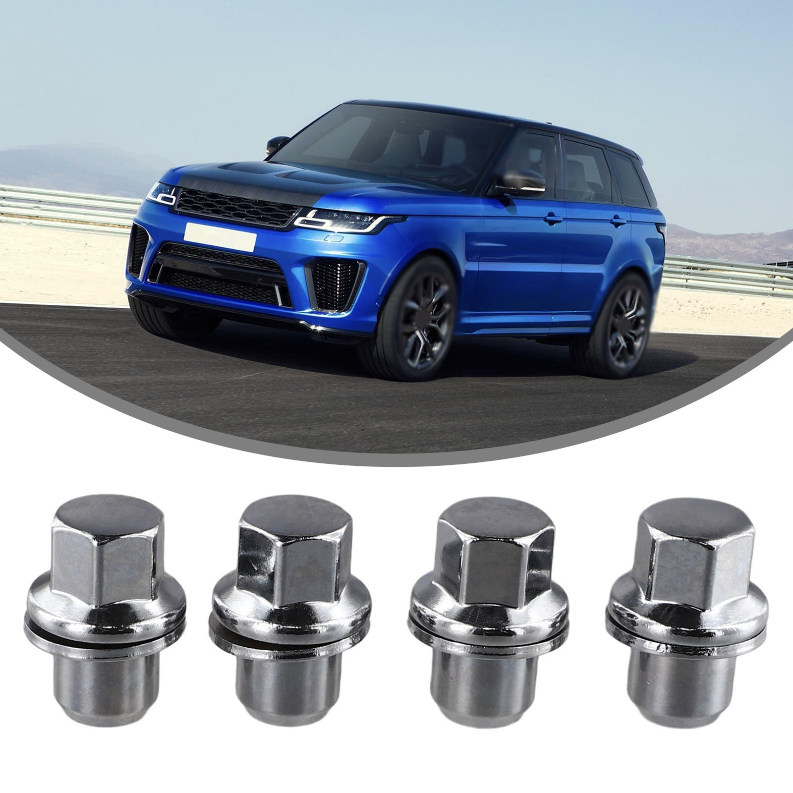 Terrafirma Black Steel Wheels (Set Of 4) - 16x8 Inch With Lug Nuts, For Land Rover Discovery II & Range Rover P38