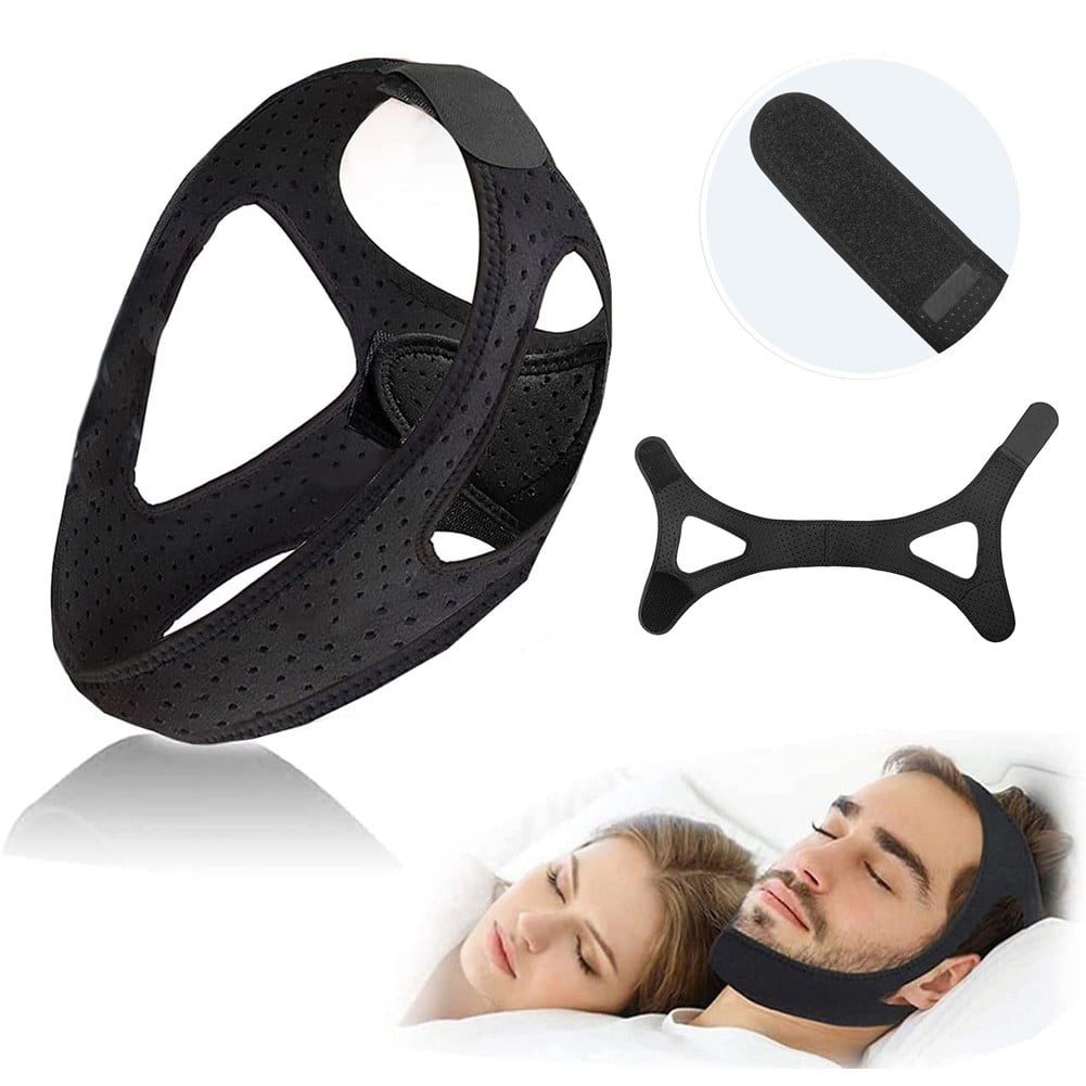 YaSaLy Anti Snore Chin Strap,Stop Snoring Belt Sleep Apnea Chin Support