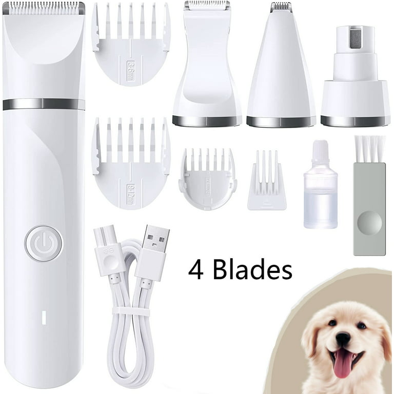 lidenskabelig Sow udmelding YaSaLy Electric Dog Clippers,Low Noise Cordless Electric Pet Cat Dog Hair  Cutting Clipper Trimmer Shaver Grooming Set Kit with 4 Cutter Head and 4  Guide Combs - Walmart.com