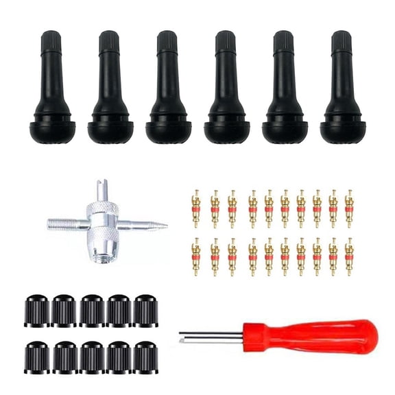 YaSaLy Tire Valve Core Remover Tools with Brass Valve Stem Cores Valve Stem Core Tool