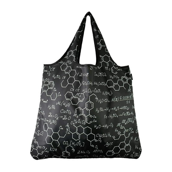 YaYbag JUMBO Size, Fashionable Reusable Shopping Bags, Reusable Grocery Bags, Reusable Produce Bags, Washable Reusable Bags, Foldable Reusable Bags, 55 lbs Heavy Duty Polyester, Formula