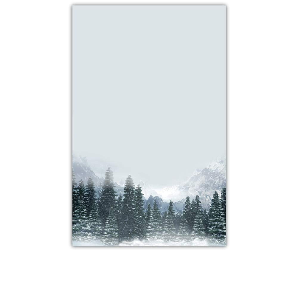 YaYstationery Notepads - Memo Pads - Scratch Pads - Writing Pads - Illustrated Notepads - 5.5 x 8.5 inches - Thick Premium Paper - Printed Notepad - Evergreen