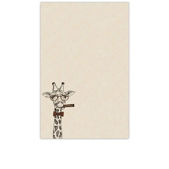 YaYstationery Notepads - Memo Pads - Scratch Pads - Writing Pads - Illustrated Notepads - 5.5 x 8.5 inches - Thick Premium Paper - Printed Notepad - Giraffe