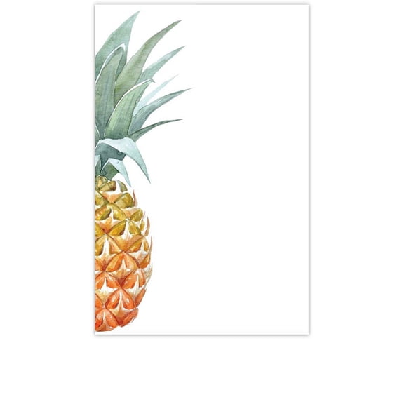 YaYstationery Notepads - Memo Pads - Scratch Pads - Writing Pads - Illustrated Notepads - 5.5 x 8.5 inches - Thick Premium Paper - Printed Notepad - Pineapple