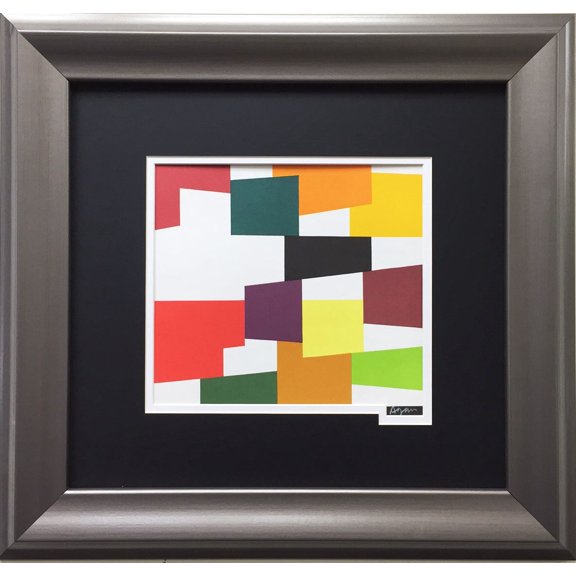 Yaacov Agam "Plastic Fusion" Framed HAND SIGNED Lthograph Judaica Israeli Art Generic