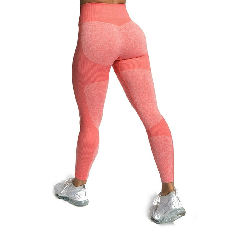 Yaavii Women High Waist Seamless Yoga Pants Stretch Running Gym Workout  Yoga Leggings