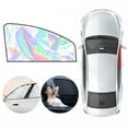 thumbnail image 1 of Yaayu Magnetic Car Side Window Sunshade, Lightproof UV Block Curtain, Laser Silver Fabric, Auto Sun Shade, Silver, 1 of 9