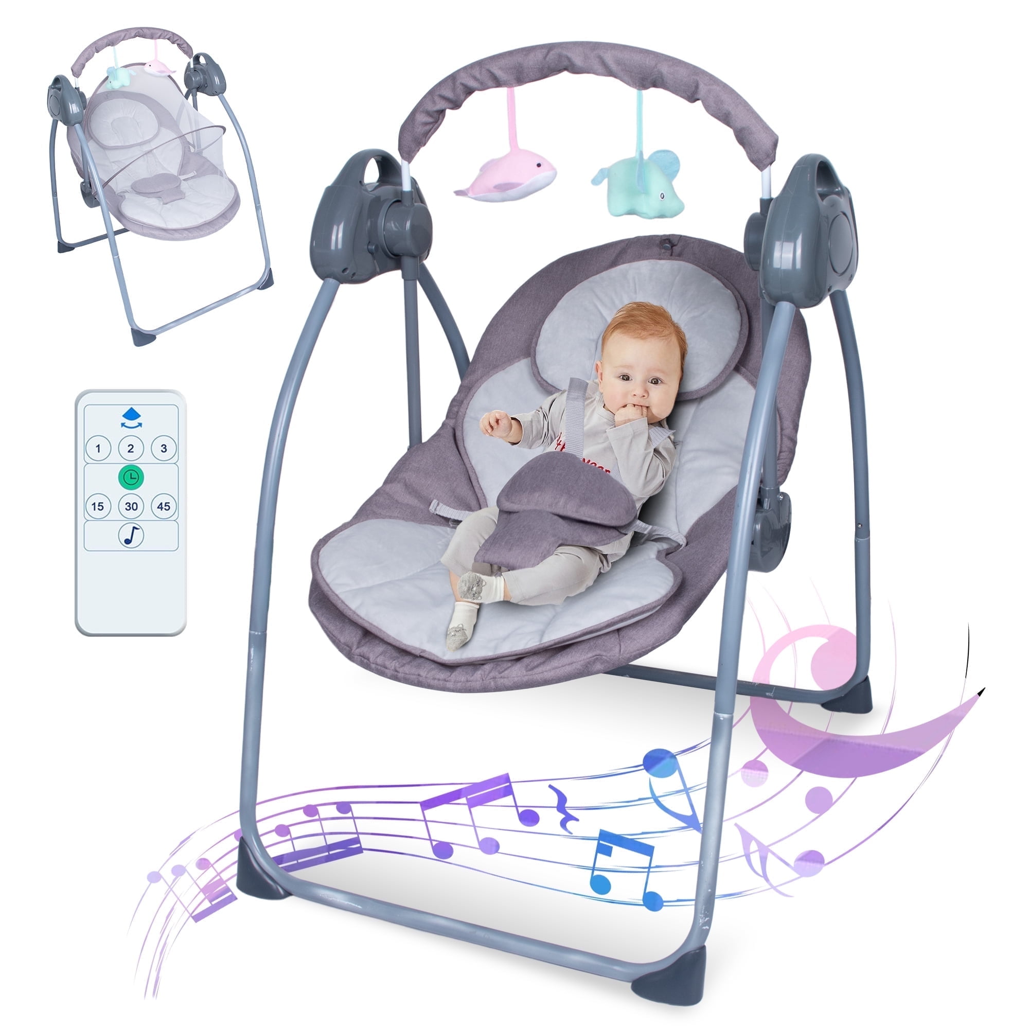 Portable Baby Swing,Baby Swings for Infants,Folds Easy with Portable Baby Swing,Baby Swings for Infants,Folds Easy with