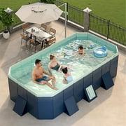 Yabanana Household swimming pool,25.4*22.8*5.6 inch foldable and easy to place, PVC material, for garden, patio.