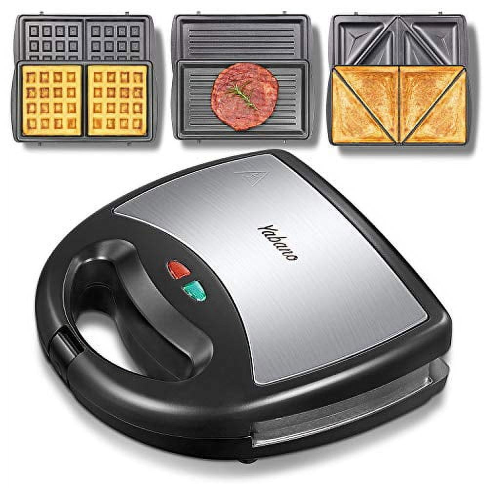 Maquina para hacer pan Mini máquina de parrilla Waffle Maker Electirc  Plancha redonda Sandwich Huevo Maboto Maquina para hacer pan