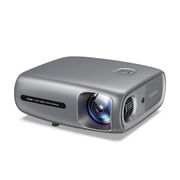 Yaber Pro U7 Native 1080P Portable Projector with WiFi and Bluetooth, Auto Keystone Correction, HD Home&Outdoor,Gray