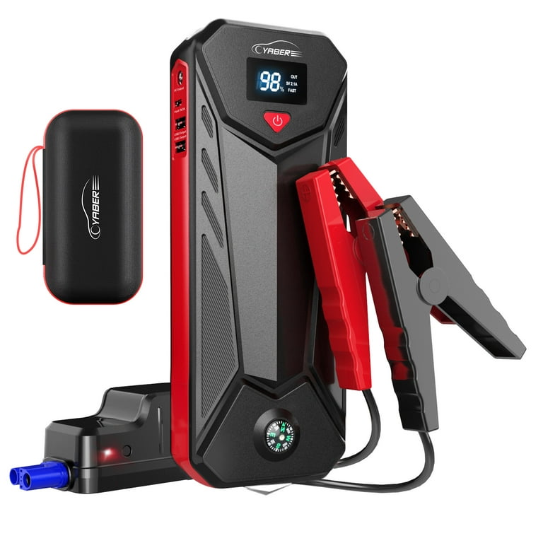  Portable Car Jump Starter with Air Compressor, BUTURE 150PSI  2500A 23800mAh Battery Booster Pack (All Gas/8.0L Diesel) Digital Tire  Inflator : Automotive