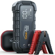 YaberAuto 6000A Car Jump Starter, 12V Battery Booster Jump Box, PD 65W Fast Charging, 150W DC, 600LM Light, All Gas/12.0L Diesel