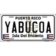 Yabucoa Puerto Rico License Plate Sign