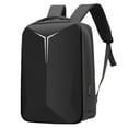 thumbnail image 1 of Yabuy 15.6 inch Large Capacity Hard Shell Waterproof Breathable Business Bag with Reflective Strip External USB Port Black, 1 of 7