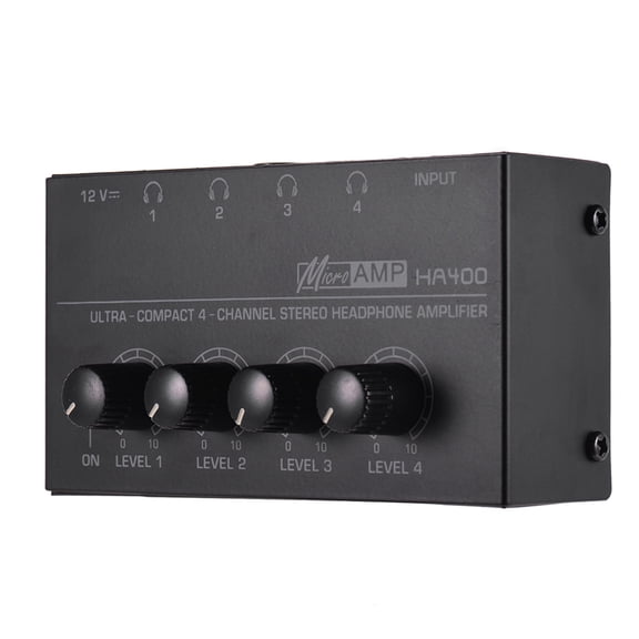 Yabuy HA400 Ultra-compact 4 Channels Audio Stereo Headphone with