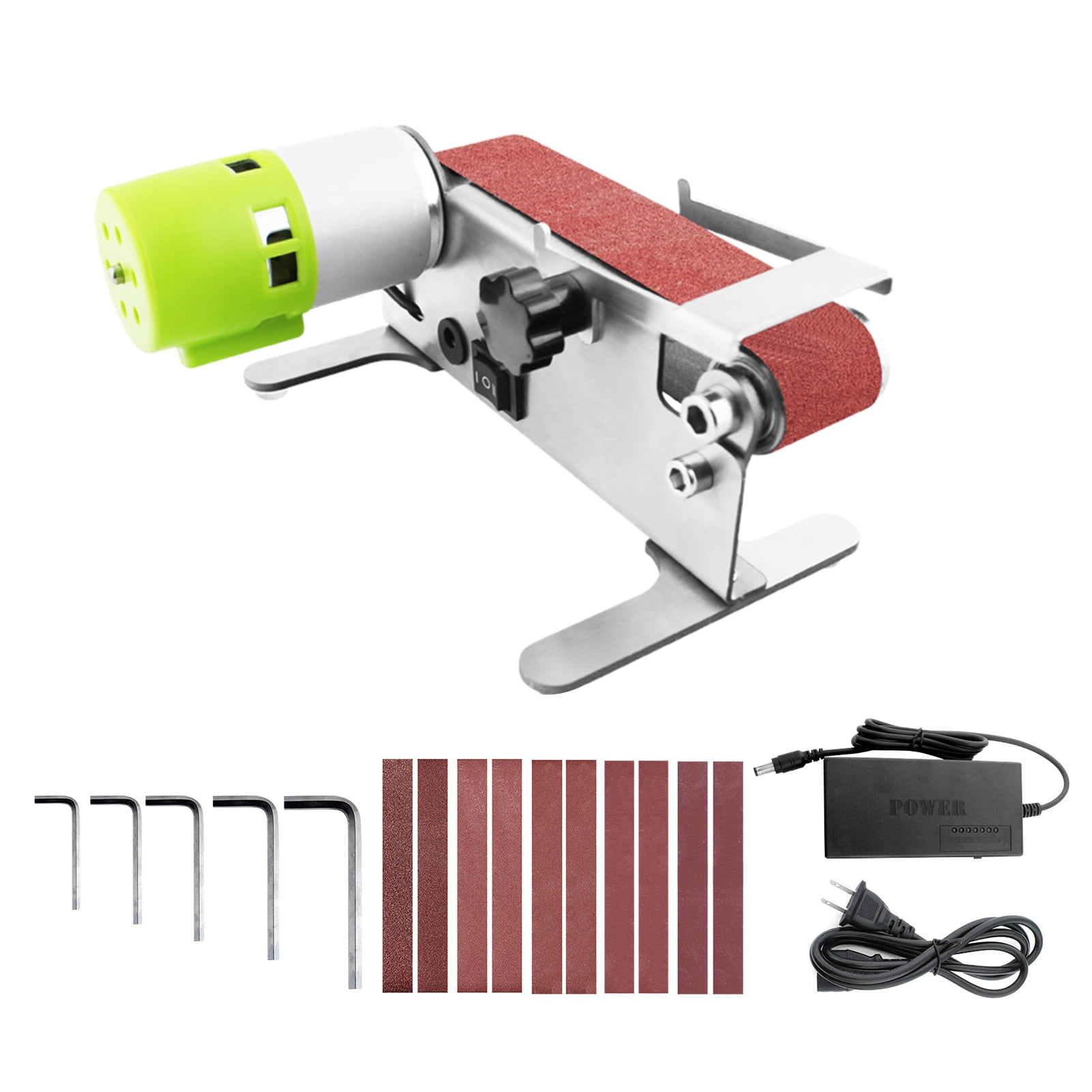 Yabuy Horizontal Belt Sander Electric Sanding Polishing Grinding