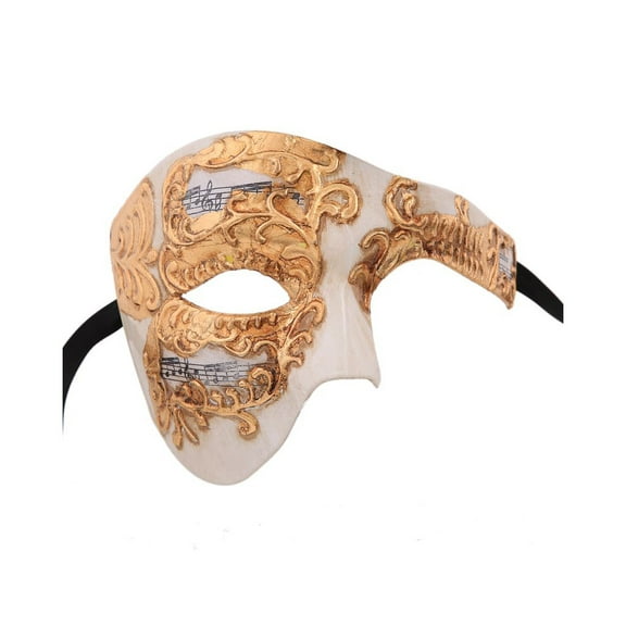 Yacanna Phantom Gold Masquerade Masks Musical Phantom of the Opera Vintage Design Mask