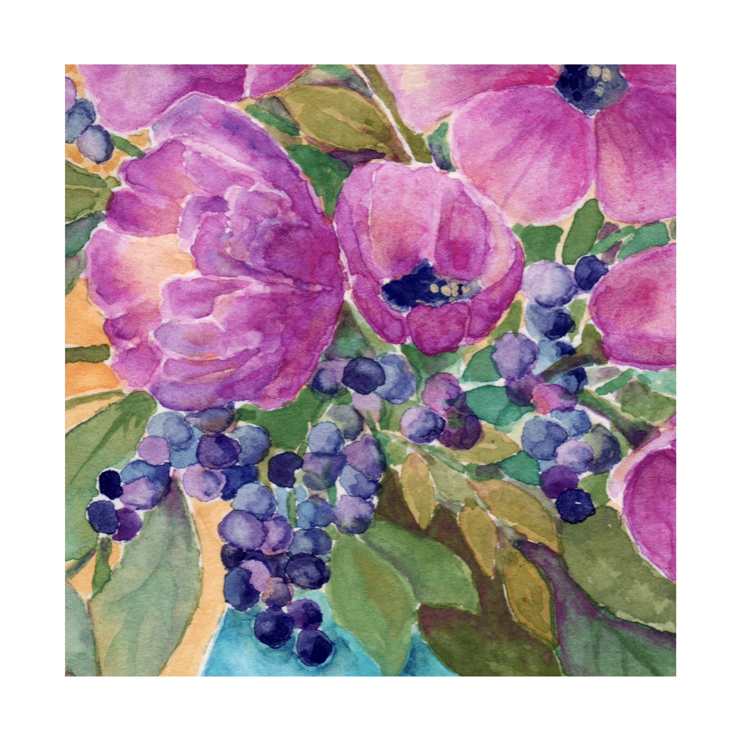 Yachal Design 'Violets And Berries' Canvas Art