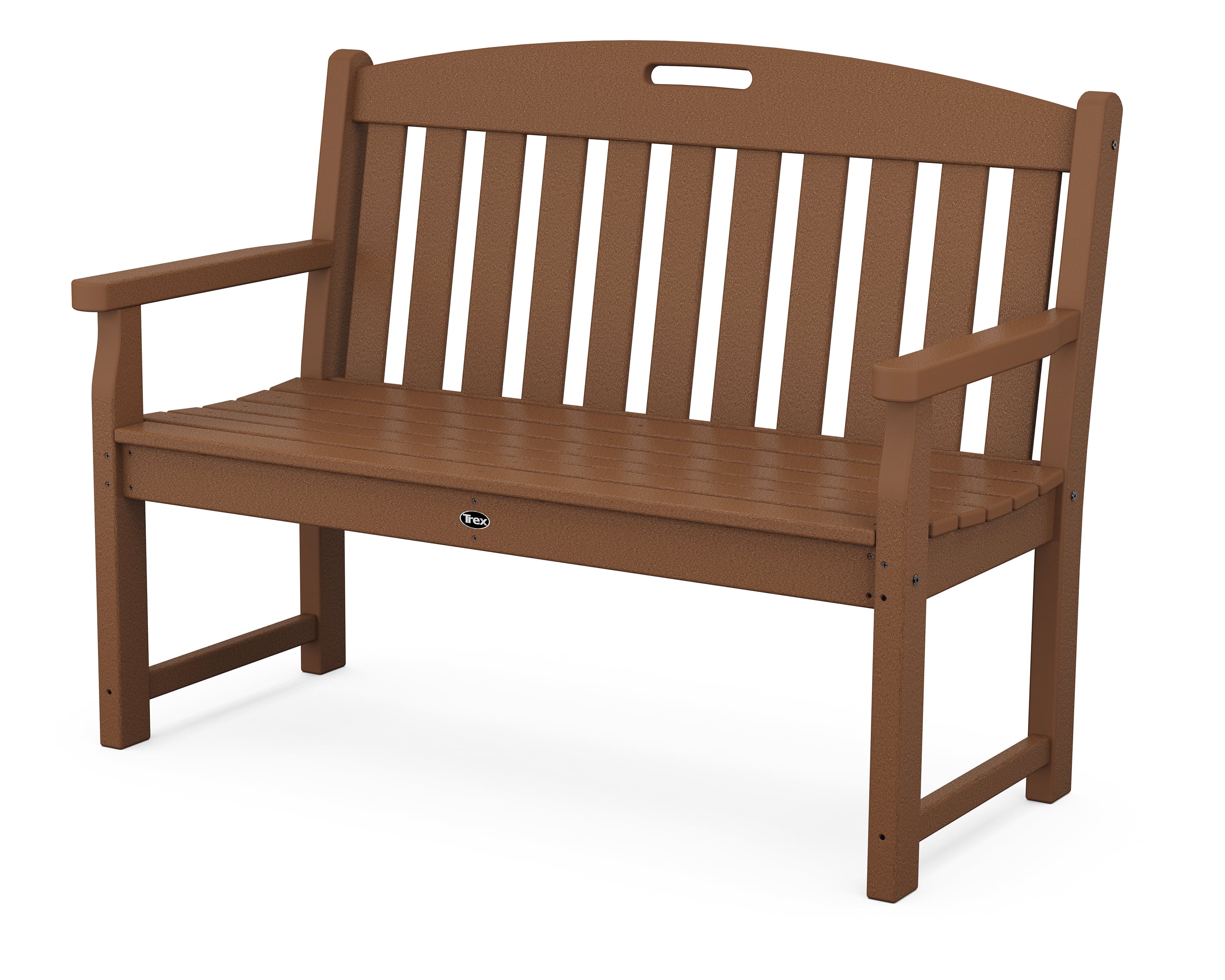 Tree House 48" Brown Recycled Plastic Outdoor Bench