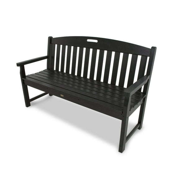 TREX Outdoors Yacht Club 60" Bench in Charcoal Black