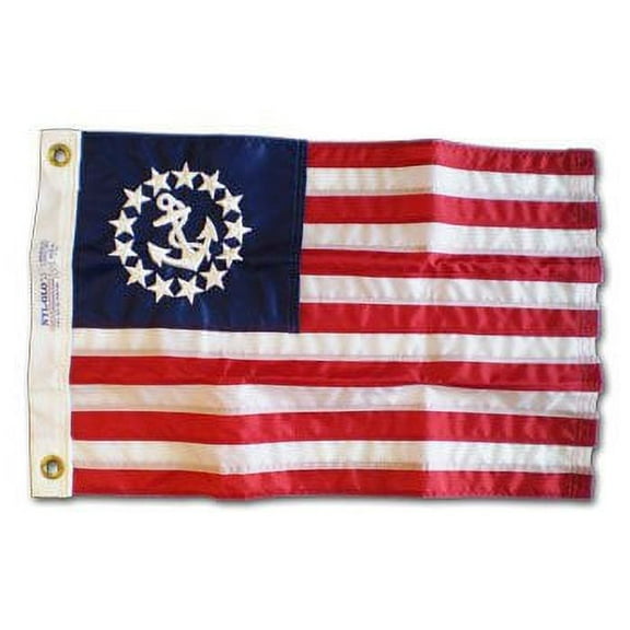 Yacht Ensign - 12"x18" Nylon Flag