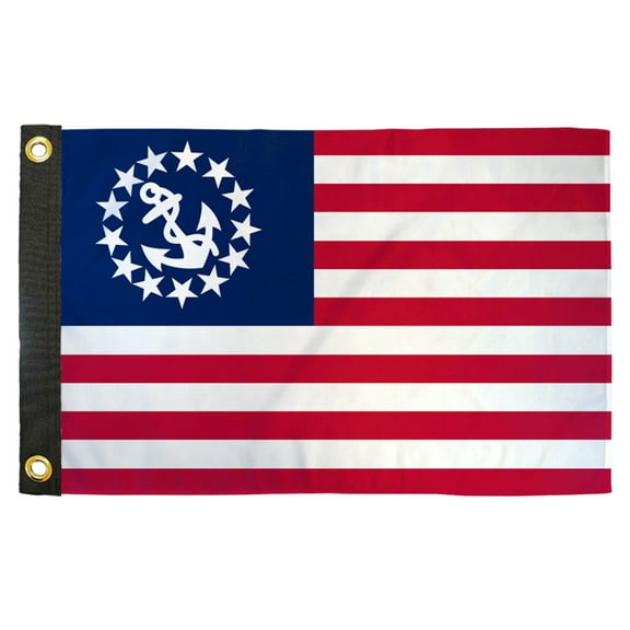 Yacht Ensign 12x18in Boat Flag