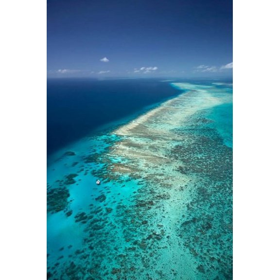 Yacht Great Barrier Reef North Queensland Australia Canvas Art - David Wall DanitaDelimont (18 x 26)