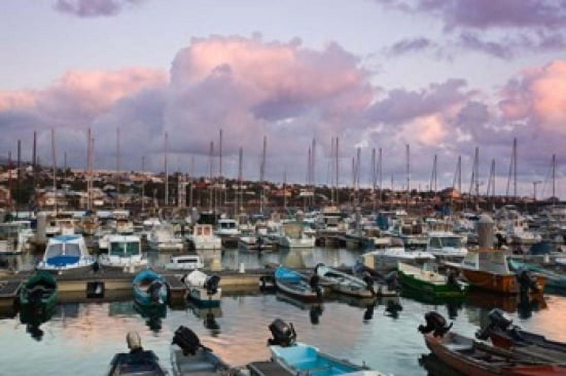 Yacht Harbor St-Pierre Canvas Art - Walter Bibikow DanitaDelimont (29 x 19)