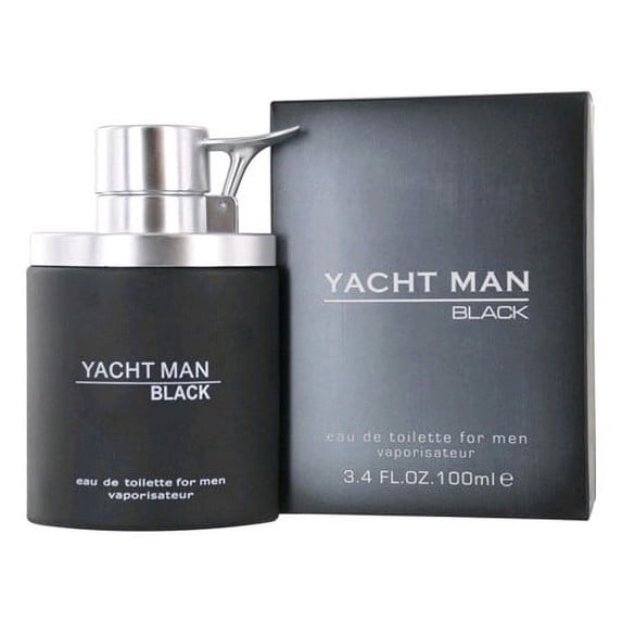 Yacht Man Black by Myrurgia, 3.4 oz Eau De Toilette Spray for Men